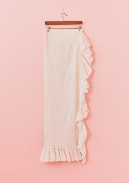 Classic Ruffle Power Pareo | Silk Dupioni