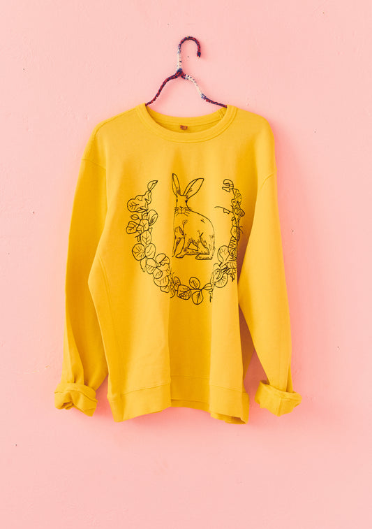 Embroidered Bunny Pullover