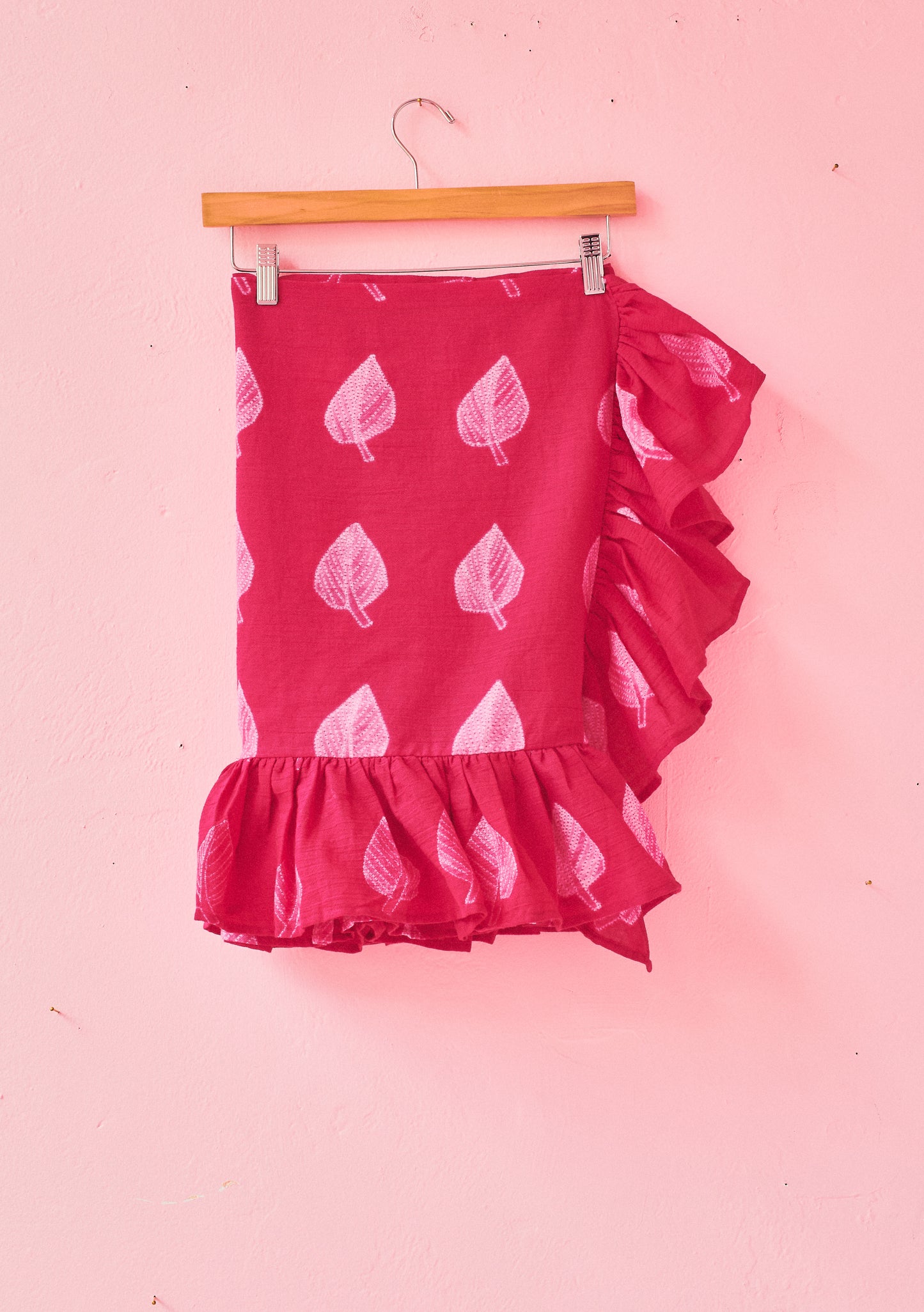 Mini Ruffle Power Pareo | Cotton Voile Shibori