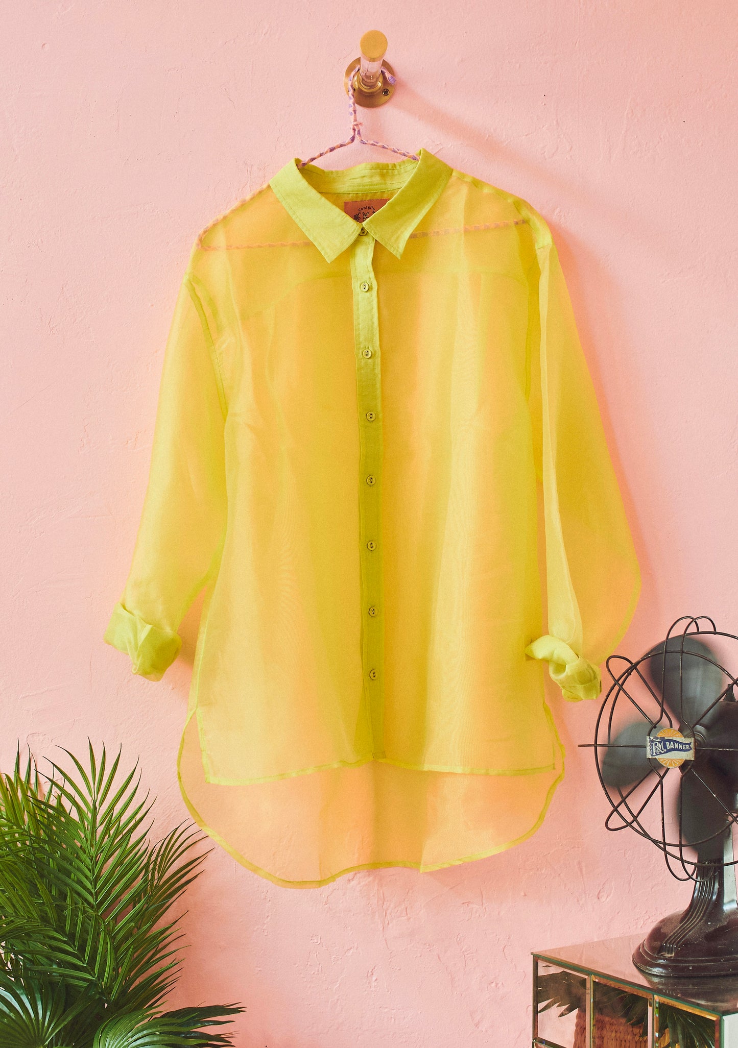 Classic Button Down in Organza