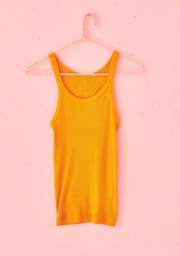 Scoop Neck Ribbed Tank