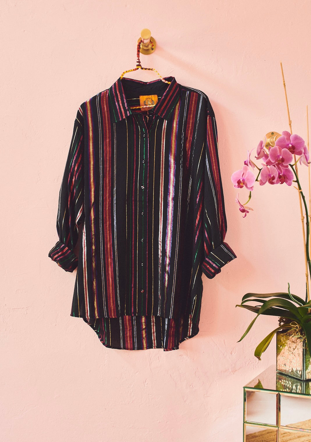 Classic Button Down | Lurex Stripe