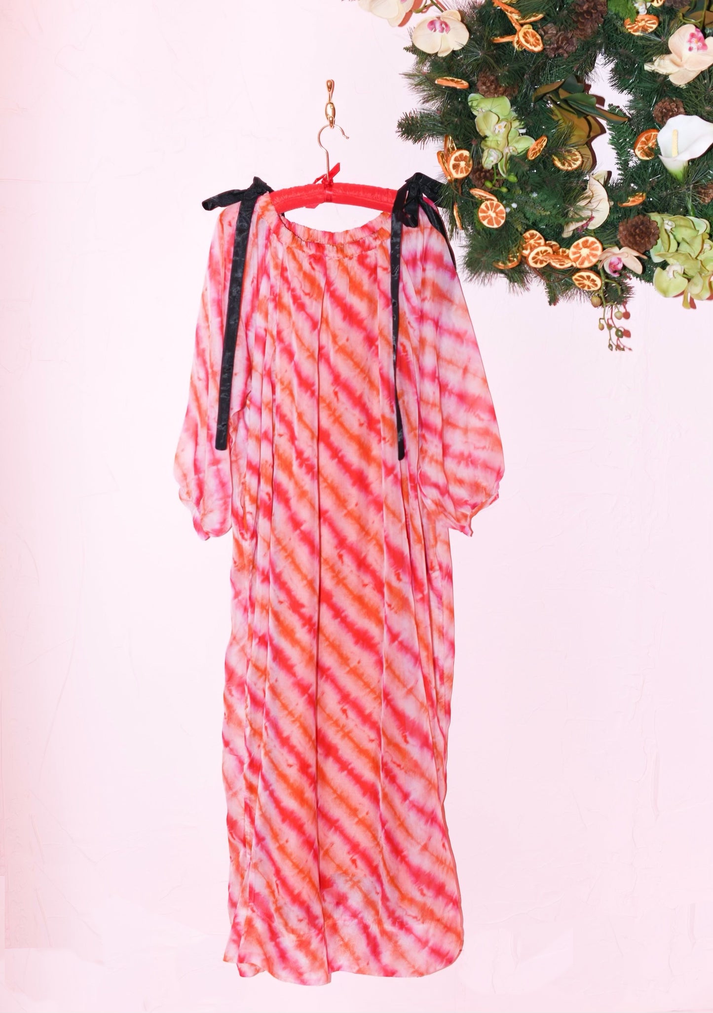 Dolman Maxi Dress in Organza