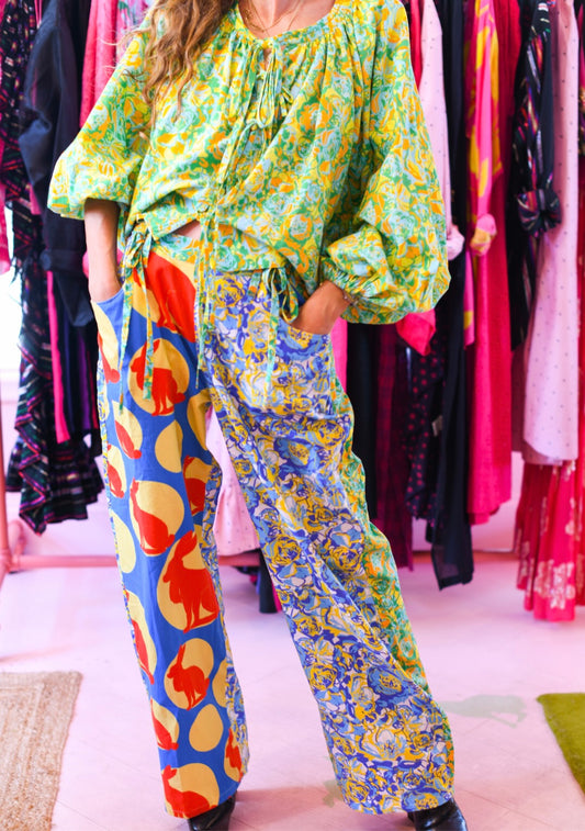 PRE-ORDER Mixed Print Move and Groove Snap Pants